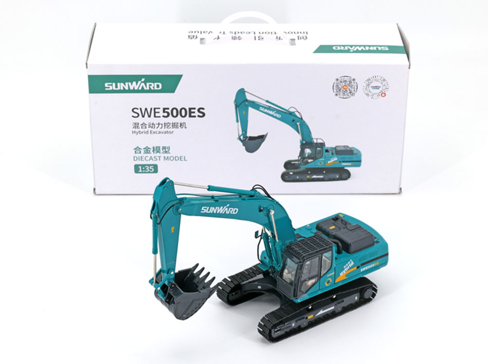 SWE500ES ენერგოდამზოგავი ექსკავატორის შენადნობის მოდელის საინჟინრო სატრანსპორტო საშუალების სათამაშოები